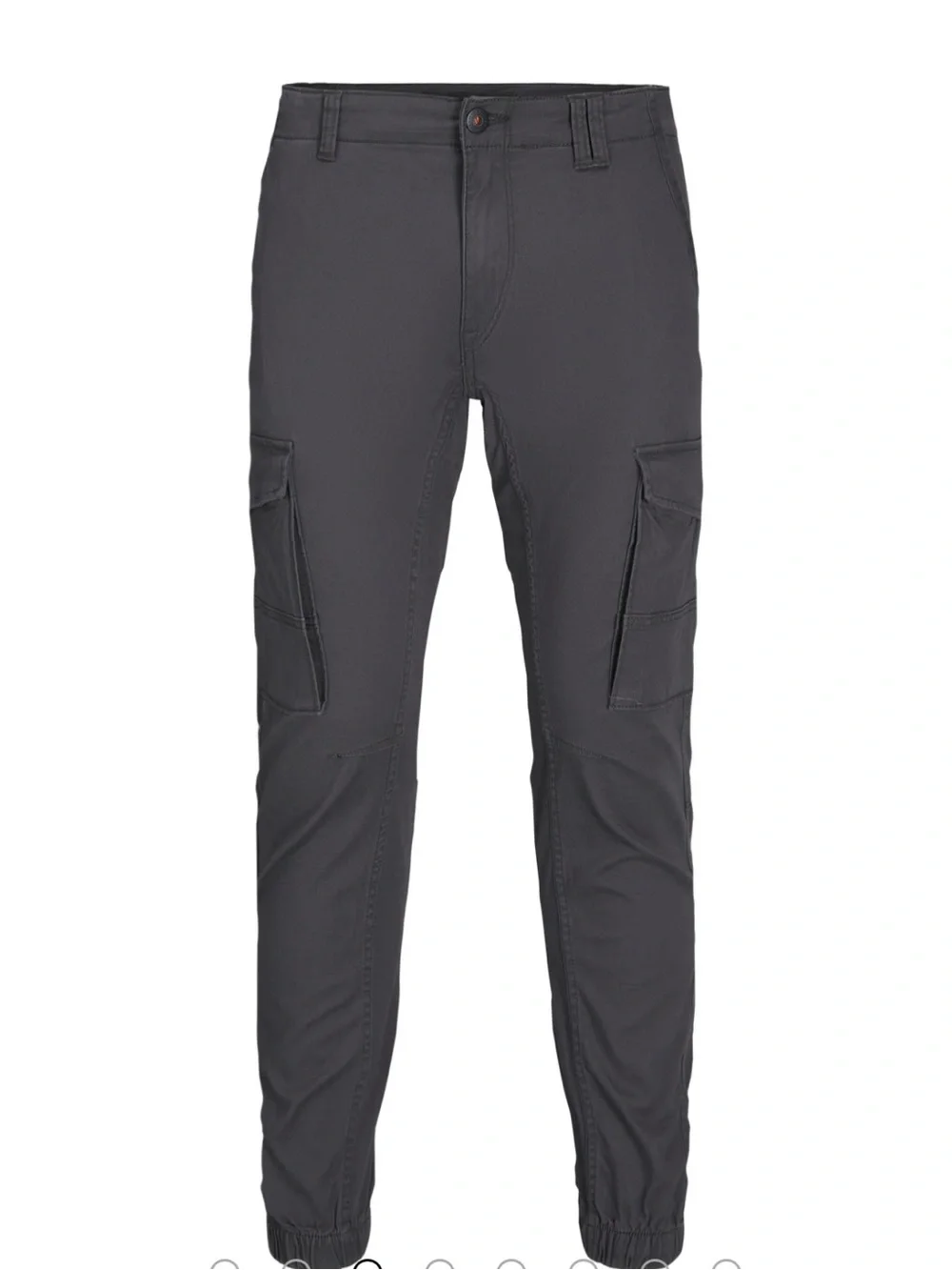 Jack & Jones Men's Tapered Cargos - Charcoal